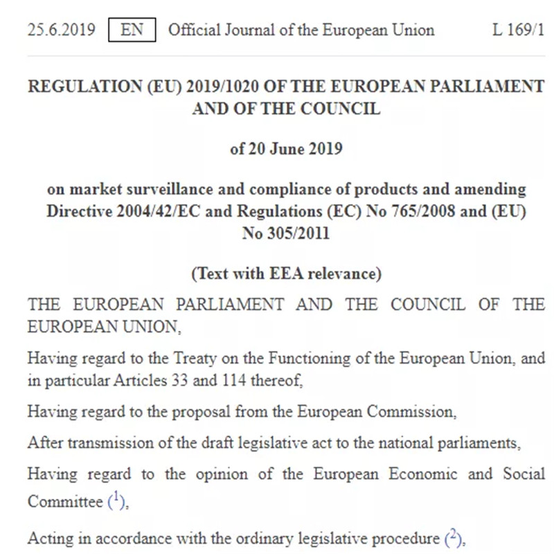 Ab dem 16. Juli werden CE-Produkte in die EU exportiert, wenn sie diesnicht haben!